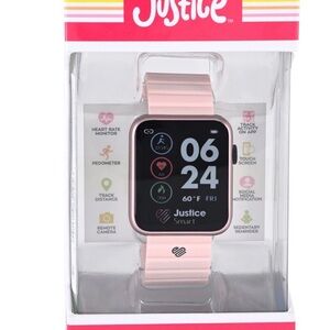 Justice Pink Kids' Smartwatch with Touchscreen Activity Tracker